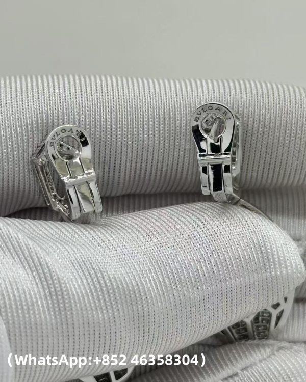 Custom bvlgari Serpenti Seduttori Earrings set with Emerald Eyes and Pavé Diamonds Custom bvlgari Serpenti Seduttori Earrings set with Emerald Eyes and Pavé Diamonds