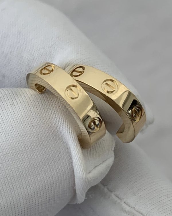 Custom LOVE hoop earrings small model Custom LOVE hoop earrings small model