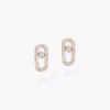 1754881941227 Custom Solid 18k Gold Messika Puces Move Uno Pink Gold Diamond Earrings