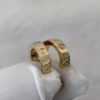 Screenshot Custom Solid 18k Gold Cartier Jewelry LOVE Hoop Earrings, Small ,Model