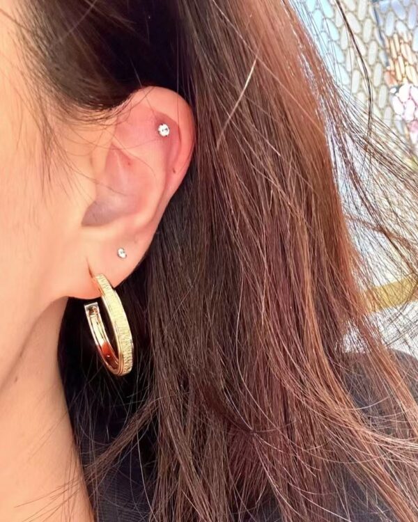 1abe89088dacd99fff265275ad95c85b Custom Solid 18k Gold Piaget Possession "Decor Palace" Hoop Earrings in 18K Rose Gold