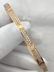 Custom Solid 18k Gold Cartier LOVE Bracelet