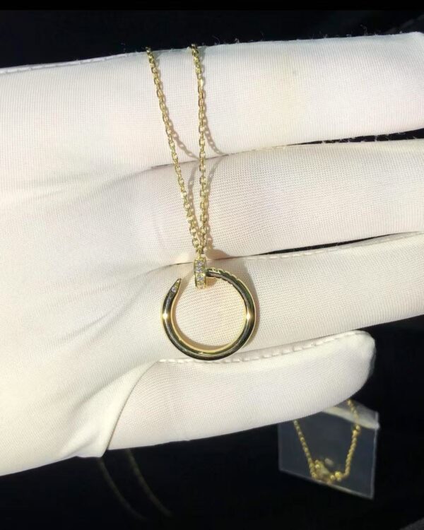 3b4962c395d508f41edeb049fe7d306 Custom Solid 18k Gold Cartier Jewelry Juste un Clou Pendant, Diamonds