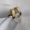 Screenshot Custom Solid 18k Gold Cartier Jewelry LOVE Hoop Earrings, Small ,Model