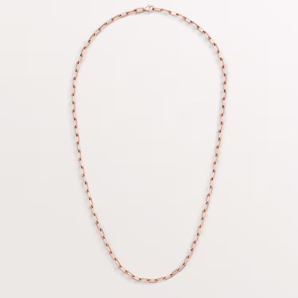 Custom Solid 18K Gold Cartier Jewelry Santos de Cartier Necklace, Chain, Medium Model