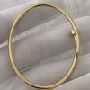 Custom Solid 18K Gold Cartier Jewelry Juste un Clou Bracelet in 18K Yellow Gold,Small Model