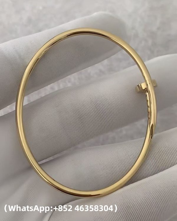 Custom Solid 18K Gold Cartier Jewelry Juste un Clou Bracelet in 18K Yellow Gold,Small Model