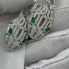Custom bvlgari Serpenti Seduttori Earrings set with Emerald Eyes and Pavé Diamonds Custom bvlgari Serpenti Seduttori Earrings set with Emerald Eyes and Pavé Diamonds