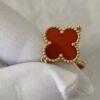 5553f767fd3736fa65dc378c11931983 (1)_1 Custom Solid 18k Gold Van Cleef & Arpels Jewelry Vintage Alhambra Bracelet, 5 Motifs Carnelian