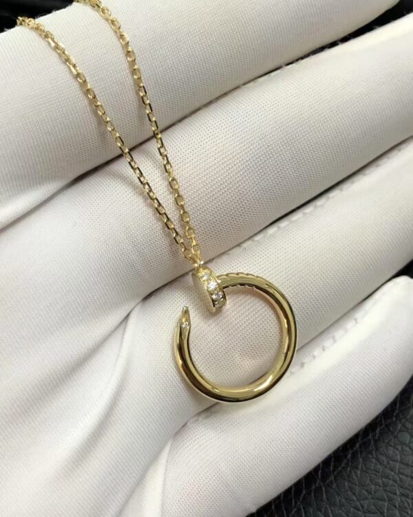 556f9618720649b6a32cd541e96f5c1 Custom Solid 18k Gold Cartier Jewelry Juste un Clou Pendant, Diamonds