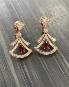 Custom Solid 18k Gold Bulgari Jewelry Divas' Dream Openwork Earrings