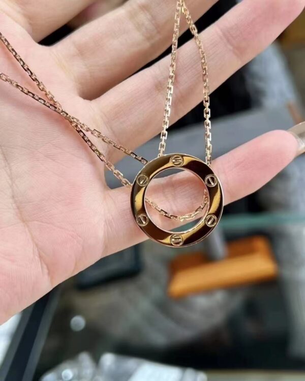 Custom Solid 18k Gold Cartier LOVE Pendant