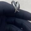Custom Solid 18k Gold Cartier Jewelry Trinity Ring,Classic 18k White Gold, Ceramic