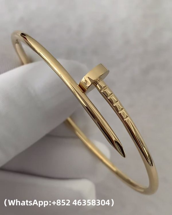 Custom Solid 18K Gold Cartier Jewelry Juste un Clou Bracelet in 18K Yellow Gold,Small Model