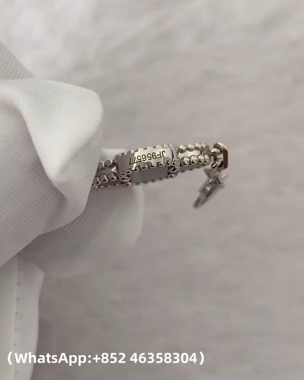 Custom Solid 18k Gold Van Cleef & Arpels Jewelry Vintage Alhambra Bracelet, 5 Motifs, Diamond, Onyx