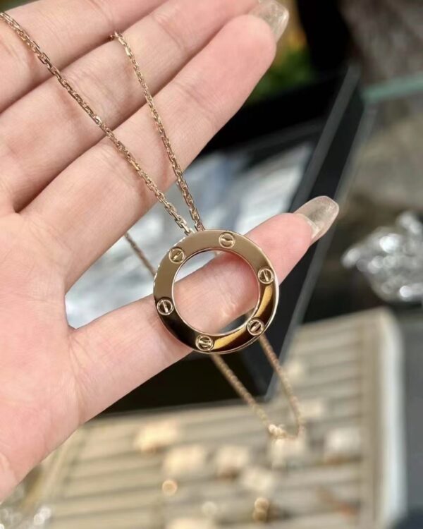 Custom Solid 18k Gold Cartier LOVE Pendant