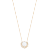 72694bb0-89d7-48ac-9915-5e8637488e25 Custom Solid 18k Gold Piaget Sunlight Pendant in 18K Rose Gold Set with One Mother-Of-Pearl (approx. 4.34 cts) and 28 Brilliant-Cut Diamonds (approx. 0.69 ct)