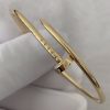 Custom Solid 18K Gold Cartier Jewelry Juste un Clou Bracelet in 18K Yellow Gold,Small Model