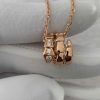 Custom Solid 18K Gold Bulgari Jewelry Serpenti Viper Pendant Necklace set with Pavé Diamonds on the Head and Tail