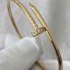 Custom Solid 18k Gold Cartier Jewelry Juste un Clou Bracelet Small Model Diamonds Custom Solid 18k Gold Cartier Jewelry Juste un Clou Bracelet Small Model Diamonds