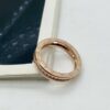 Custom Solid 18k Gold Bulgari Jewelry B.Zero1 One-Band Ring, Set with Pavé Diamonds on the Spiral