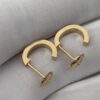 Screenshot Custom Solid 18k Gold Cartier Jewelry LOVE Hoop Earrings, Small ,Model