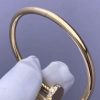 Custom Solid 18k Gold Cartier Jewelry Juste un Clou Bracelet Classic Model Diamonds
