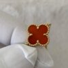 b52754f71df95e1ca355d1f5ae7ac282 (1) (1) Custom Solid 18k Gold Van Cleef & Arpels Jewelry Vintage Alhambra Bracelet, 5 Motifs Carnelian