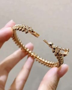 Custom Solid 18k Gold Cartier Jewelry Clash de Cartier Bracelet