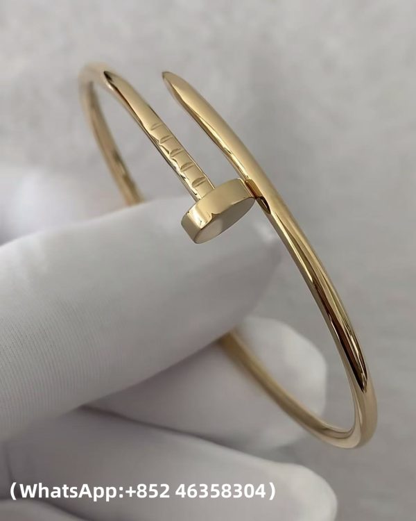 Custom Solid 18K Gold Cartier Jewelry Juste un Clou Bracelet in 18K Yellow Gold,Small Model
