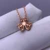 Custom Solid 18k Gold Van Cleef & Arpels Frivole Pendant Mini Model 18K Rose Gold Custom Solid 18k Gold Van Cleef & Arpels Frivole Pendant Mini Model 18K Rose Gold