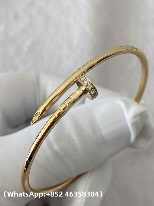 Custom Solid 18k Gold Cartier Jewelry Juste un Clou Bracelet Small Model Diamonds Custom Solid 18k Gold Cartier Jewelry Juste un Clou Bracelet Small Model Diamonds
