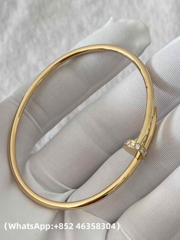 Custom Solid 18k Gold Cartier Jewelry Juste un Clou Bracelet Small Model Diamonds Custom Solid 18k Gold Cartier Jewelry Juste un Clou Bracelet Small Model Diamonds