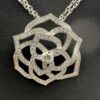 ea99269903428ffda71ffe4c47e88b14 Custom Solid 18k Gold Piaget Jewelry Rose Pendant in Rhodium Finish Set with 159 Brilliant-Cut Diamonds