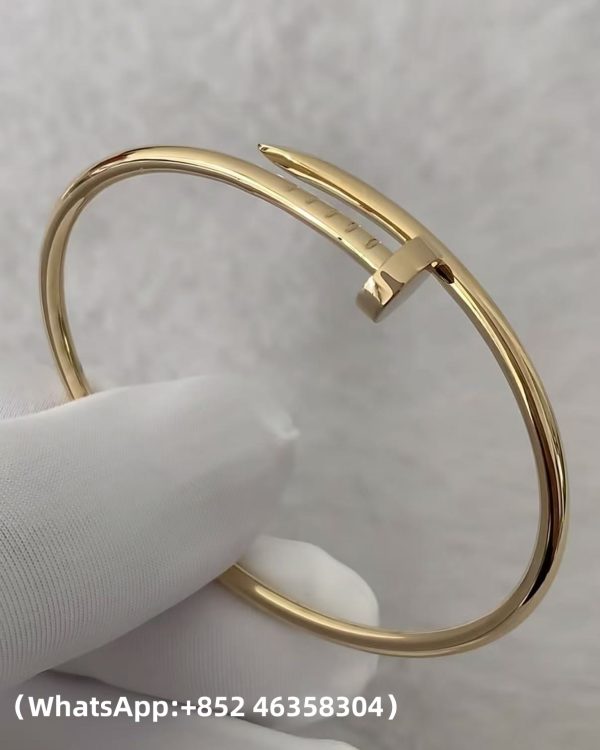 Custom Solid 18K Gold Cartier Jewelry Juste un Clou Bracelet in 18K Yellow Gold,Small Model
