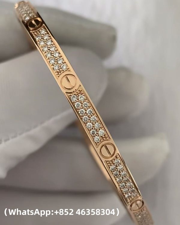 Custom Solid 18k Gold Cartier LOVE Bracelet