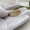 Custom Solid 18k Gold Bulgari Jewelry Serpenti Viper Two-coil Ring set with Full Pavé Diamonds