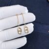 Custom Solid 18k Gold Hermes Jewelry Hermes Farandole Earrings, Small Model