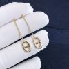 Custom Solid 18k Gold Hermes Jewelry Hermes Farandole Earrings, Small Model