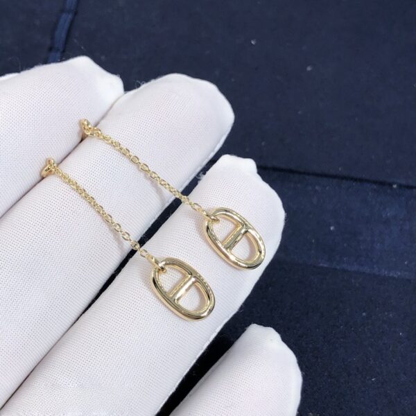 Custom Solid 18k Gold Hermes Jewelry Hermes Farandole Earrings, Small Model