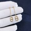 Custom Solid 18k Gold Hermes Jewelry Hermes Farandole Earrings, Small Model