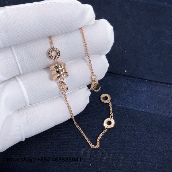 Custom Solid 18K Gold Bulgari Jewelry B.zero1 Soft Bracelet in 18K Rose Gold