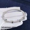 Custom Solid 18k White Gold Cartier Jewelry Écrou de Cartier Bracelet