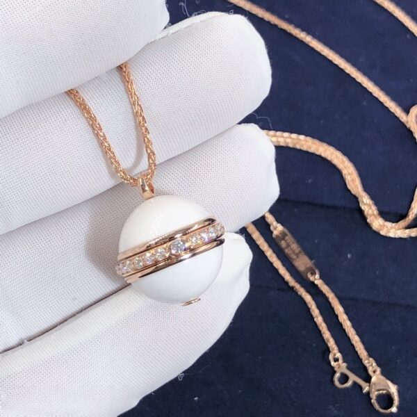 i1604303147_5025_5_副本 Custom Solid 18k Gold Piaget Jewelry Piaget Possession Pendant Necklace Customized in 18K Rose Gold with Diamonds and Decorated with 2 White Chalcedony Cabochons