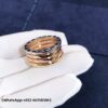 Custom Solid 18K Gold Bulgari Jewelry B.zero1 Four-band Ring in 18K Rose,White and Yellow gold