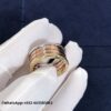 Custom Solid 18K Gold Bulgari Jewelry B.zero1 Four-band Ring in 18K Rose,White and Yellow gold