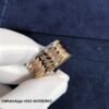 Custom Solid 18K Gold Bulgari Jewelry B.zero1 Four-band Ring in 18K Rose,White and Yellow gold