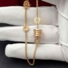 Custom Solid 18K Gold Bulgari Jewelry B.zero1 Soft Bracelet in Yellow