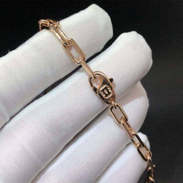 Custom Solid 18K Gold Cartier Jewelry Santos de Cartier Necklace, Chain, Medium Model