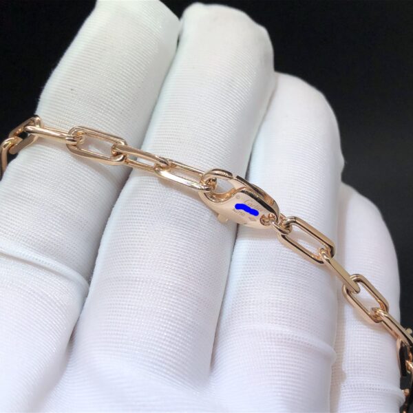 Custom Solid 18K Gold Cartier Jewelry Santos de Cartier Necklace, Chain, Medium Model